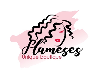 Flameses Unique boutique logo design by art-design