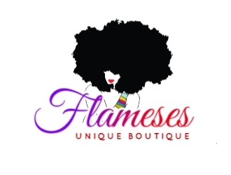 Flameses Unique boutique logo design by Rexx