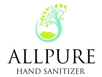 ALLPURE HAND SANITIZER logo design by jetzu