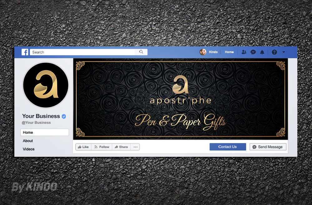 Apostrphe logo design by Kindo