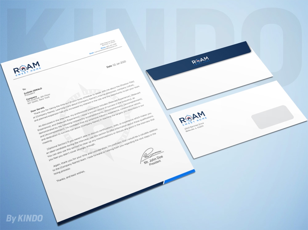 Roam Sweet Home logo design by Kindo