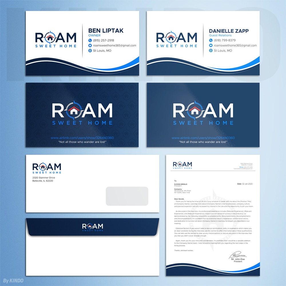 Roam Sweet Home logo design by Kindo