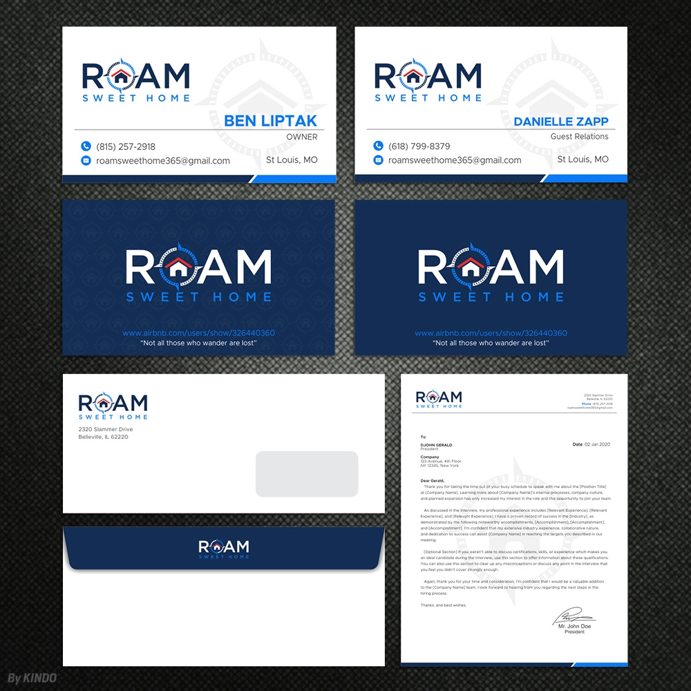 Roam Sweet Home logo design by Kindo