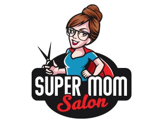 Super Mom Salon logo design by invento