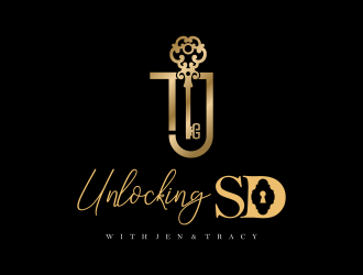 Unlocking SD with Jen & Tracy logo design by Mahrein