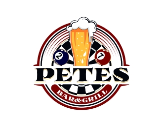Petes Bar logo design by rizuki