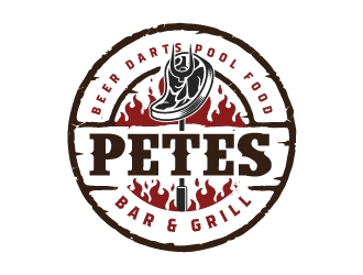 Petes Bar logo design by emberdezign