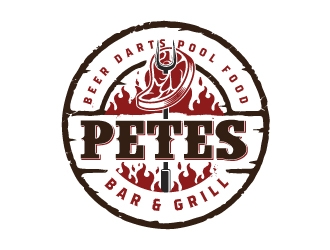 Petes Bar logo design by emberdezign