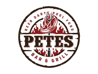 Petes Bar logo design by emberdezign