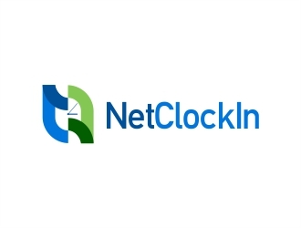 NetClockIn logo design by eva_seth