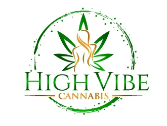 high vibe cannabis  logo design by jaize