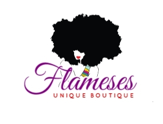 Flameses Unique boutique logo design by Rexx