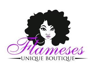 Flameses Unique boutique logo design by MAXR