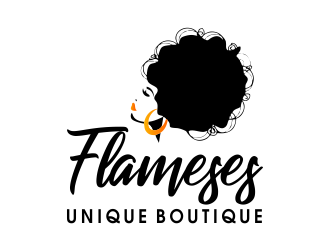 Flameses Unique boutique logo design by JessicaLopes