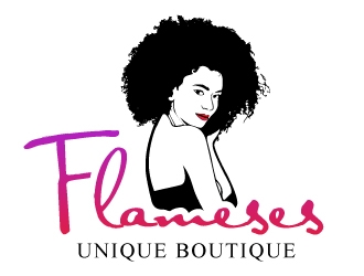 Flameses Unique boutique logo design by dasigns
