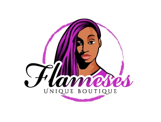 Flameses Unique boutique logo design by dasigns