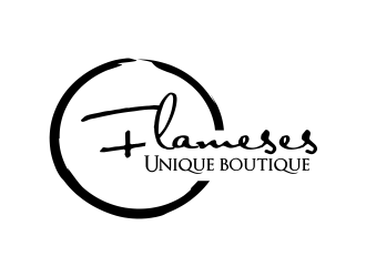 Flameses Unique boutique logo design by dasam