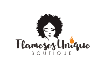 Flameses Unique boutique logo design by YONK