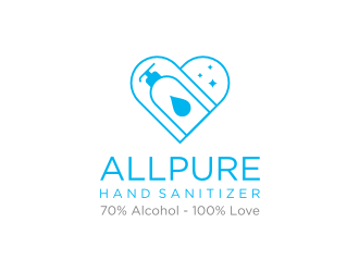 ALLPURE HAND SANITIZER logo design by restuti