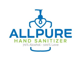 ALLPURE HAND SANITIZER logo design by jaize