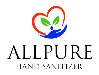 ALLPURE HAND SANITIZER logo design by jetzu
