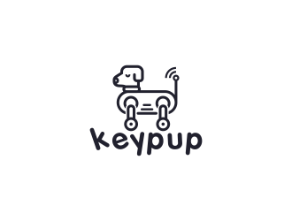 Keypup logo design by goblin