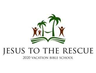 Jesus To The Rescue - 2020 Vacation Bible School logo design by jetzu