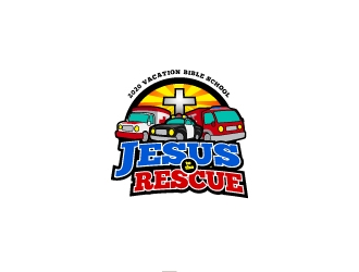 Jesus To The Rescue - 2020 Vacation Bible School logo design by Badnats