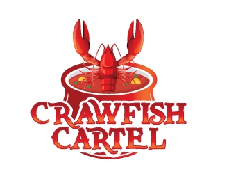 The Crawfish Cartel  logo design by emberdezign