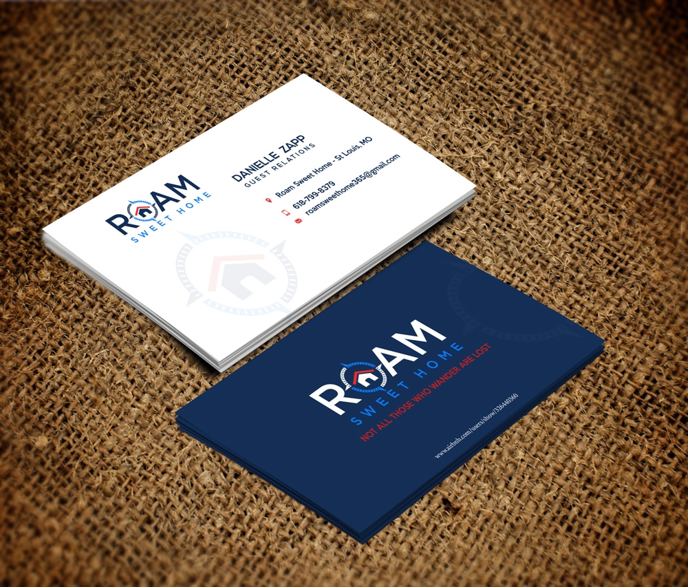 Roam Sweet Home logo design by grea8design