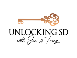 Unlocking SD with Jen & Tracy logo design by JessicaLopes