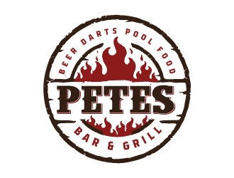 Petes Bar logo design by emberdezign