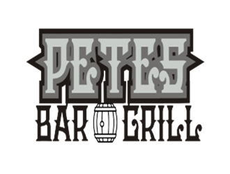 Petes Bar logo design by kitaro