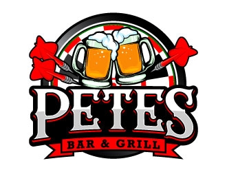 Petes Bar logo design by daywalker