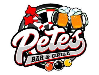 Petes Bar logo design by daywalker