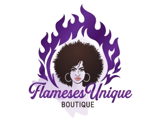Flameses Unique boutique logo design by jaize