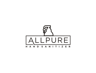 ALLPURE HAND SANITIZER logo design by bricton