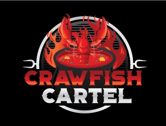 The Crawfish Cartel  logo design by emberdezign