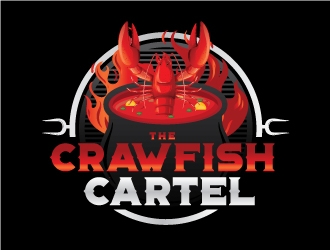 The Crawfish Cartel  logo design by emberdezign