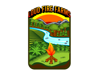 Loud Fire Farms logo design by monster96