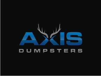 Axis Dumpsters  logo design by mbamboex