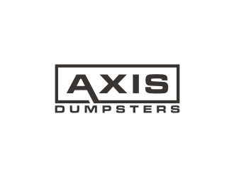 Axis Dumpsters  logo design by bricton