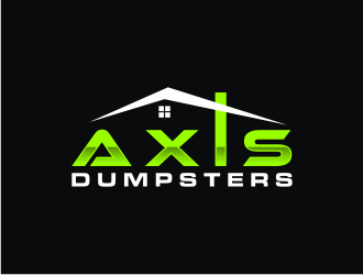 Axis Dumpsters  logo design by bricton