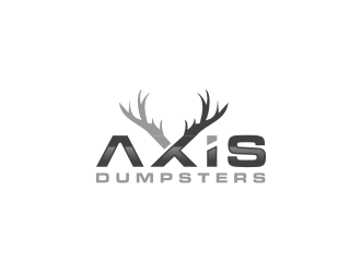 Axis Dumpsters  logo design by bricton