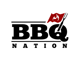 BBQ Nation logo design by Coolwanz