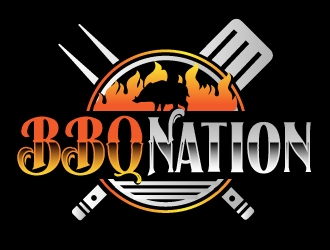 BBQ Nation logo design by AamirKhan