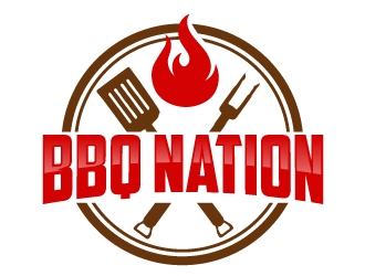 BBQ Nation logo design by AamirKhan