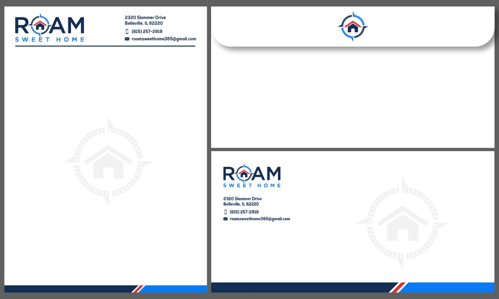 Roam Sweet Home logo design by Gelotine