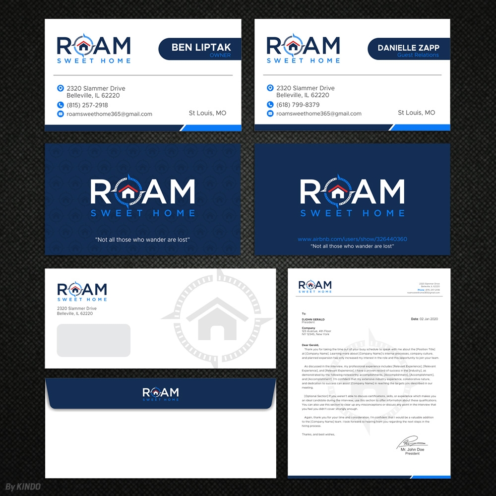 Roam Sweet Home logo design by Kindo
