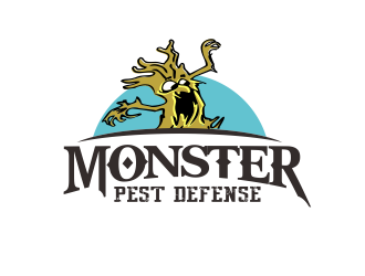 Monster Pest Defense logo design by YONK